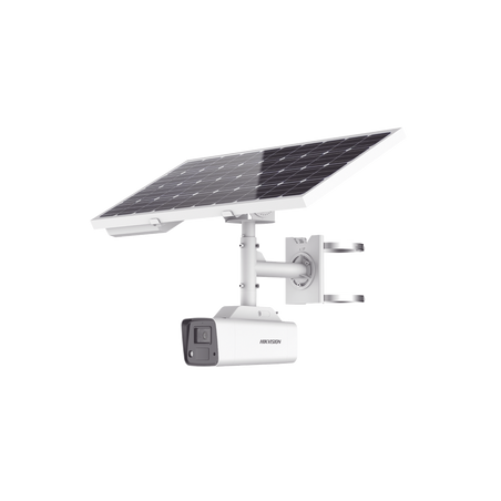 Kit Solar IP All in One / Cámara Bala ColorVu 4 Megapixel / Lente 4 mm / Panel Solar / Batería de Respaldo de Litio 23.2