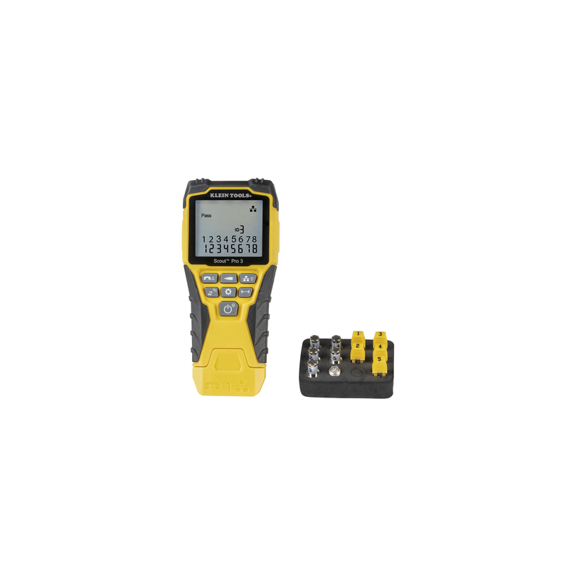 Kit Scout™ Pro 3 Probador de Cables de Voz (RJ11/12), de Datos (RJ45) y de Video (Coaxial con conector F), 
