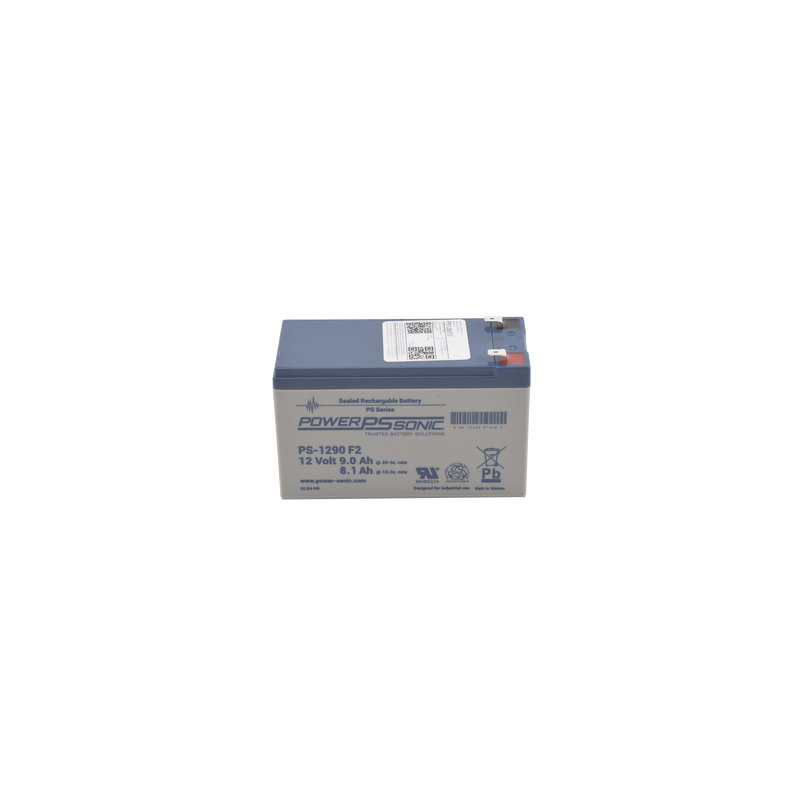 Batería 12V, 9AH, Para Respaldo, Tecnologías AGM/VRLA, 5 Años Vida Útil, Terminales F2, Reconocida UL 