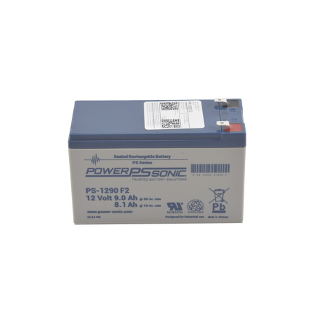 Batería 12V, 9AH, Para Respaldo, Tecnologías AGM/VRLA, 5 Años Vida Útil, Terminales F2, Reconocida UL 