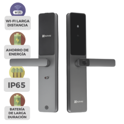Cerradura Inteligente / Wi-Fi / Bluetooth  / Códigos Temporales Para Visitantes / Lectura de Huella / Lectura de Tag / C