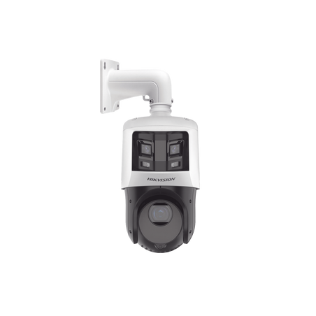 [TandemVu] PTZ IP 4 Megapixel con Cámara Panoramica 6 Megapixel / 25X Zoom / 100 mts IR / IP66  / WDR / PoE+ / Entrada-S