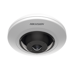 Mini Fisheye IP 5 Megapixel / Panorámica 180° - 360° / 8 mts IR / Interior / PoE / HEOP / ACUSENSE / Detección Facial / 