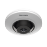Mini Fisheye IP 5 Megapixel / Panorámica 180° - 360° / 8 mts IR / Interior / PoE / HEOP / ACUSENSE / Detección Facial / 