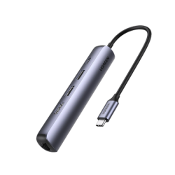 HUB USB-C (Docking Station) 5 en 1 | Ultra Delgado | 2 USB-A 3.1 a (5 Gbps) | HDMI 4K@60Hz | RJ45 (Gigabit Ethernet) | U