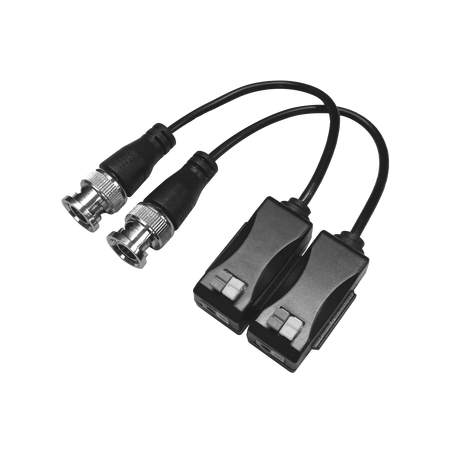 Kit de Transceptores (Baluns) con Terminal PUSH SUPERIOR PIG TAIL en ambos conectores, Resolución 4K , Cable flexible CO