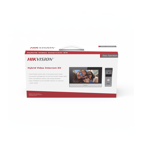 Kit de Videoportero Analógico de Metal / IP a 4 Hilos con Función de Llamada a App Hik-Connect / Monitor se Conecta a In