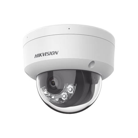 [Dual Light] Domo IP 2 Megapixel / Lente 2.8 mm / 30 mts IR + 30 mts Luz Blanca / Micrófono Integrado / Antivandálico IK