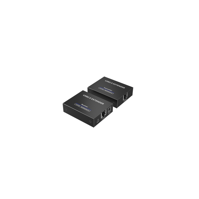 Kit EXTENSOR USB 2.0 de 4 Puertos para Distancias de Hasta  150 m | Soporta USB 2.0, USB 1.1 y USB 1.0 | UTP Cat 5e/6/6a