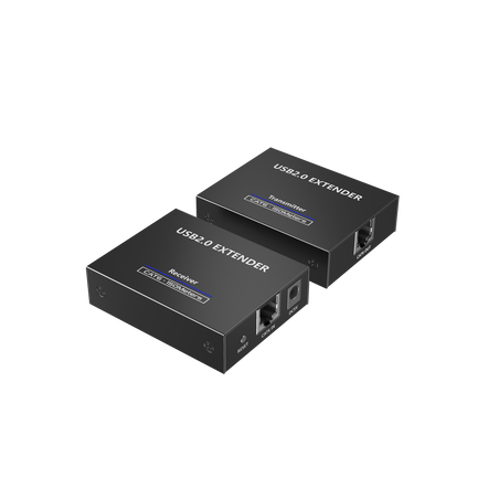Kit EXTENSOR USB 2.0 de 4 Puertos para Distancias de Hasta  150 m | Soporta USB 2.0, USB 1.1 y USB 1.0 | UTP Cat 5e/6/6a