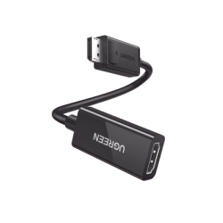 Convertidor DisplayPort a HDMI 4K@60Hz | 3D | HDR | Blindaje Interno | Botón Liberador | Largo 25 cm (9.84 Pulgadas) | C
