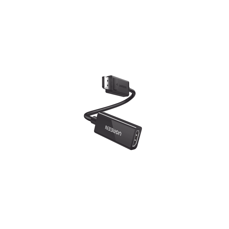 Convertidor DisplayPort a HDMI 4K@60Hz | 3D | HDR | Blindaje Interno | Botón Liberador | Largo 25 cm (9.84 Pulgadas) | C