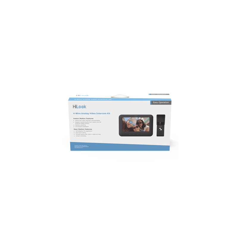 Kit de Videoportero Analógico con Pantalla LCD a Color de 7" / Frente de Calle para Exterior IP65 / Salida de Relevador 