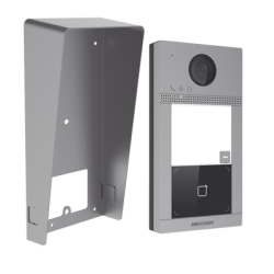 Kit Videoportero + Carcasa protectora IP 2 Megapixel / Llamada y Apertura Remota desde App Hik-Connect / PoE / Exterior 