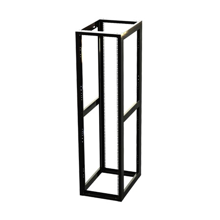 Rack Estándar 19" de 4 Postes, Acero, 45 Unidades, Profundidad Ajustable.