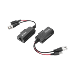 Kit de transceptores activos con conector para alimentación (12V/24Vcc/AC) TurboHD para aplicaciones de video por UTP Ca