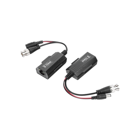 Kit de transceptores activos con conector para alimentación (12V/24Vcc/AC) TurboHD para aplicaciones de video por UTP Ca