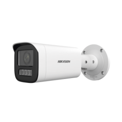 Bala IP 4 Megapíxel / Lente Motorizado 2.8 a 12 mm / Dual Light (50 mts IR + 50 mts Luz Blanca) / ACUSENSE Lite / Microf