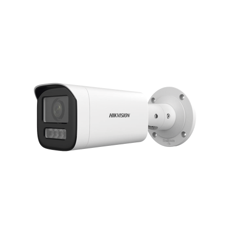 Bala IP 4 Megapíxel / Lente Motorizado 2.8 a 12 mm / Dual Light (50 mts IR + 50 mts Luz Blanca) / ACUSENSE Lite / Microf