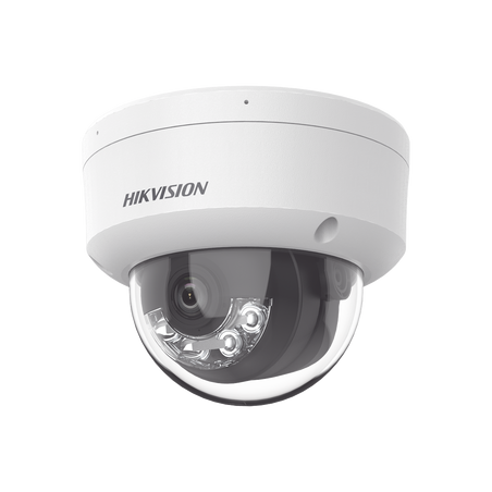 [Dual Light] Domo IP 2 Megapixel / Lente 2.8 mm / 30 mts IR + Luz Blanca / Micrófono Integrado / Antivandálico IK08 / AC
