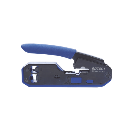 Pinza SLIM para Corte y Terminado de Plugs RJ45/RJ11, Acero al Carbón y Mango Ergonómico.