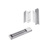 Kit para control de acceso incluye Chapa magnética de 600Lbs / Montajes L y Z 