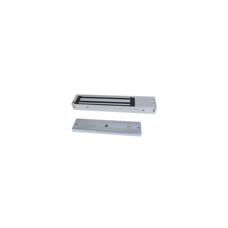 Chapa Magnética de 600 Lbs (272 Kg) / Montaje en Puerta Normal / Certificado CE /  Uso en Interior / Magnetismo Anti-res