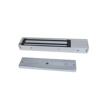 Chapa Magnética de 600 Lbs (272 Kg) / Montaje en Puerta Normal / Certificado CE /  Uso en Interior / Magnetismo Anti-res