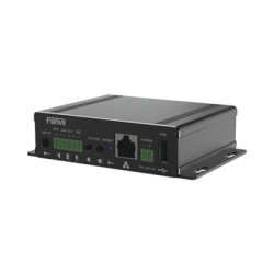 Gateway para Voceo IP/SIP,  Entrada de audio (3.5mm), salida de amplificador integrado de hasta 30W, puerto USB (reprodu