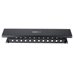 Organizador de Cables Horizontal de 2U para Rack de 19" con Cubierta Metálica