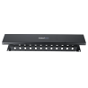 Organizador de Cables Horizontal de 2U para Rack de 19" con Cubierta Metálica