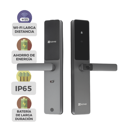 Cerradura Inteligente / Cerrojo Tipo Americano / Wi-Fi / Bluetooth  /  Códigos Temporales Para Visitantes / Lectura de H