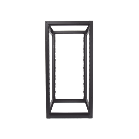 Rack Estándar 19" de 4 Postes, Acero, 24 Unidades, Profundidad Ajustable.