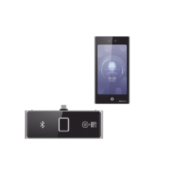 Terminal Facial Min Moe WiFi con pantalla de 7" y Lector de Huellas, Códigos QR y Bluetooth /  Exterior IP65 / 10,000 ro