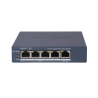 Switch Gigabit PoE+ / Monitoreable / 4 Puertos 1000 Mbps PoE+ / 1 Puerto 1000 Mbps Uplink / Configuración Nube Hik-Partn