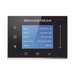 IP-PBX UCM6302A / 500 Usuarios / 75 Llamadas Simultáneas / 2 FXO + 2 FXS / 3 Puertos Gigabit PoE+ / Solución Híbrida On-