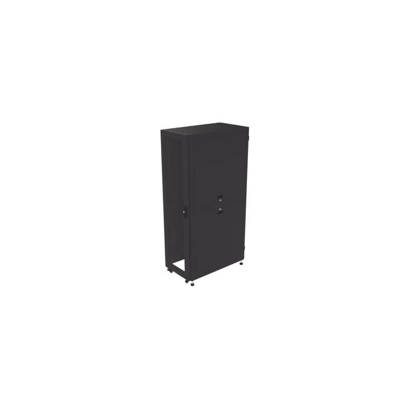 Gabinete para Telecomunicaciones Rack Estándar de 19", 42UR, 600 mm Ancho x 1000 mm Profundidad. Fabricado en Acero, Se 