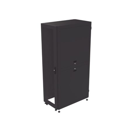 Gabinete para Telecomunicaciones Rack Estándar de 19", 42UR, 600 mm Ancho x 1000 mm Profundidad. Fabricado en Acero, Se 