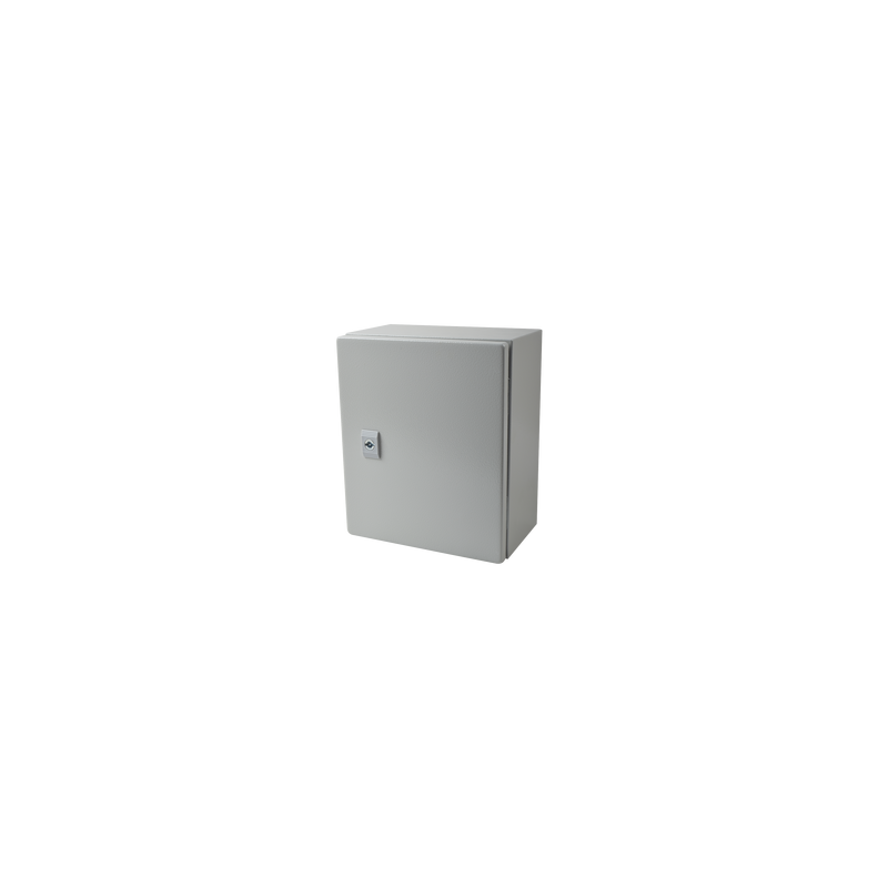 Gabinete de Acero IP66 Uso en Intemperie (250 x 300 x 150 mm) con Placa Trasera Interior Metálica y Compuerta Inferior A