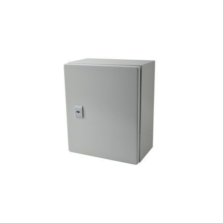 Gabinete de Acero IP66 Uso en Intemperie (250 x 300 x 150 mm) con Placa Trasera Interior Metálica y Compuerta Inferior A