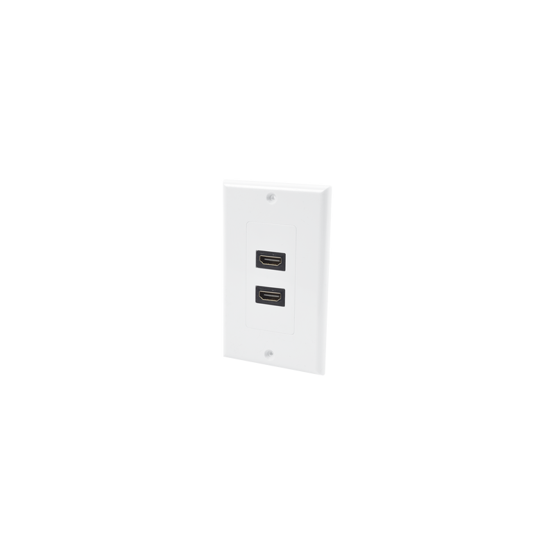 Placa de Pared de 2 Puertos HDMI Hembra a Hembra