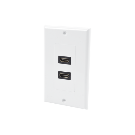 Placa de Pared de 2 Puertos HDMI Hembra a Hembra
