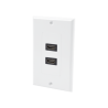 Placa de Pared de 2 Puertos HDMI Hembra a Hembra