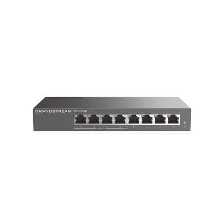 Switch PoE+ Gigabit No Administrable / 8 puertos 10/100/1000 Mbps / 4 puertos PoE+ /  hasta 60W