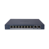 Switch Gigabit PoE+ / Administrable / 8 Puertos 1000 Mbps PoE+ / 2 Puertos 1000 Mbps de Uplink / Configuración Nube Hik-