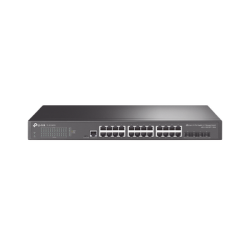 Switch Omada SDN Administrable / 24 puertos Gigabit y 4 puertos SFP+ / Funciones sFlow, QinQ y QoS / Administración cent