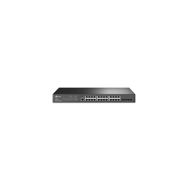 Switch Omada SDN Administrable / 24 puertos Gigabit y 4 puertos SFP / Funciones sFlow, QinQ y QoS / Administración centr