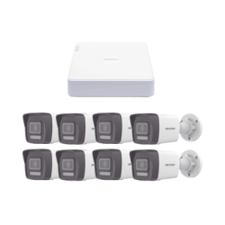 Kit IP 1080p (2 Megapixel) / NVR de 8 Canales con 8 Puertos PoE / 8 Cámaras IP Bala ColorVu Lite y Motion Detection 2.0 