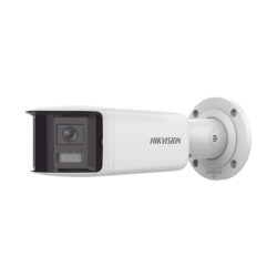 [FlexVu] [PROTECCIÓN ACTIVA] Bala IP Panorámica 4 Megapixel / 2 Lentes 2.8 mm (180°) / Imagen a Color 24/7 (ColorVu) / P