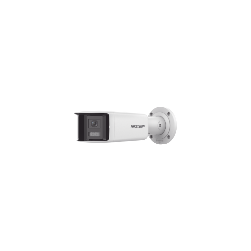 [FlexVu] [PROTECCIÓN ACTIVA] Bala IP Panorámica 4 Megapixel / 2 Lentes 2.8 mm (180°) / Imagen a Color 24/7 (ColorVu) / P